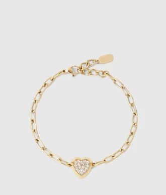 Armband med hjärtformad berlock