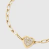 Armband med hjärtformad berlock Armband med hjärtformad berlock