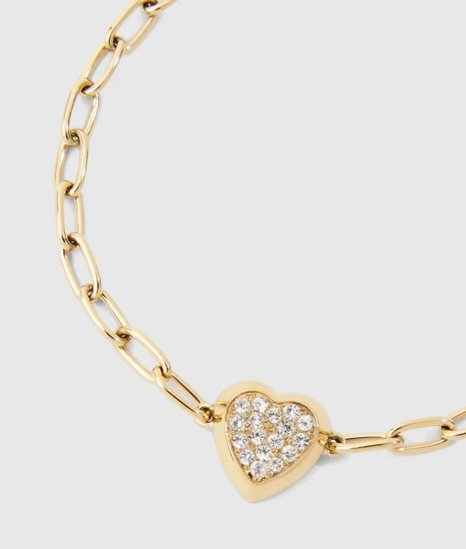 Armband med hjärtformad berlock Armband med hjärtformad berlock