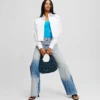 AVSLAPNADE JEANS MED FÄRGBLOCK AVSLAPNADE JEANS MED FÄRGBLOCK