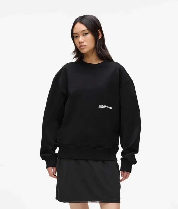 Avslappnad sweatshirt med Karl-citat Avslappnad sweatshirt med Karl-citat