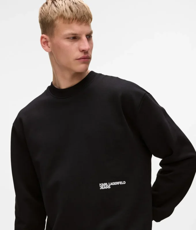 Avslappnad sweatshirt med Karl-citat Avslappnad sweatshirt med Karl-citat