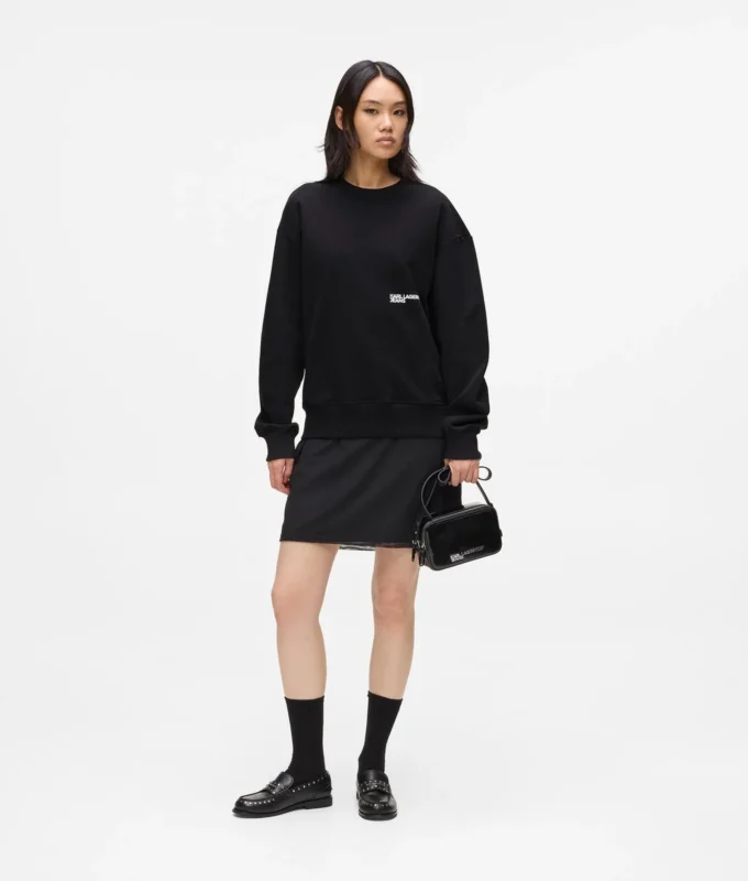 Avslappnad sweatshirt med Karl-citat Avslappnad sweatshirt med Karl-citat