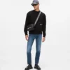 Avslappnad sweatshirt med Karl-citat Avslappnad sweatshirt med Karl-citat