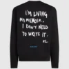 Avslappnad sweatshirt med Karl-citat Avslappnad sweatshirt med Karl-citat