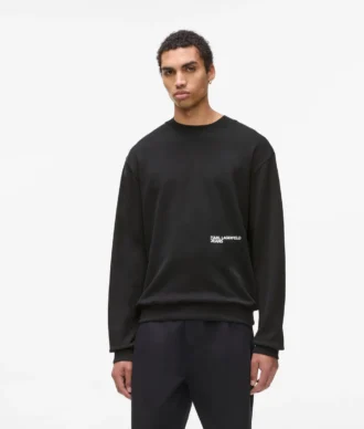 Avslappnad sweatshirt med Karl-tryck