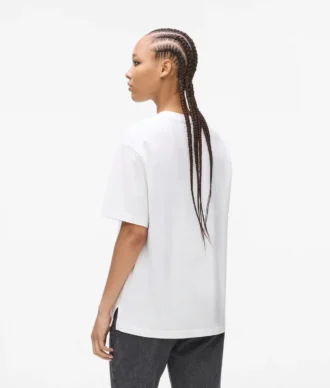 Avslappnad T-shirt med Karl-citat
