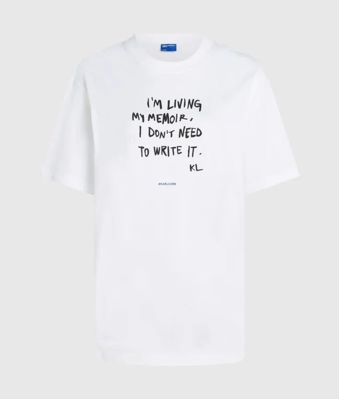 Avslappnad T-shirt med Karl-citat Avslappnad T-shirt med Karl-citat