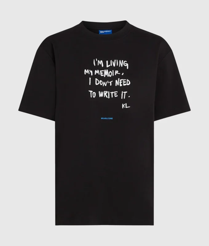 Avslappnad T-shirt med Karl-citat Avslappnad T-shirt med Karl-citat
