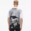 Avslappnad T-shirt med Karl-tryck Avslappnad T-shirt med Karl-tryck