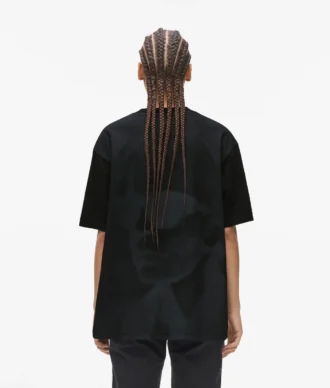 Avslappnad T-shirt med Karl-tryck
