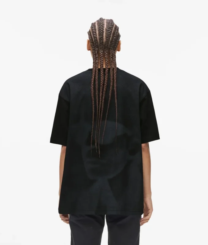 Avslappnad T-shirt med Karl-tryck Avslappnad T-shirt med Karl-tryck