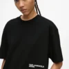 Avslappnad T-shirt med Karl-tryck Avslappnad T-shirt med Karl-tryck