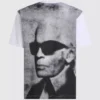 Avslappnad T-shirt med Karl-tryck Avslappnad T-shirt med Karl-tryck