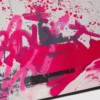 Axelväska med graffititryck