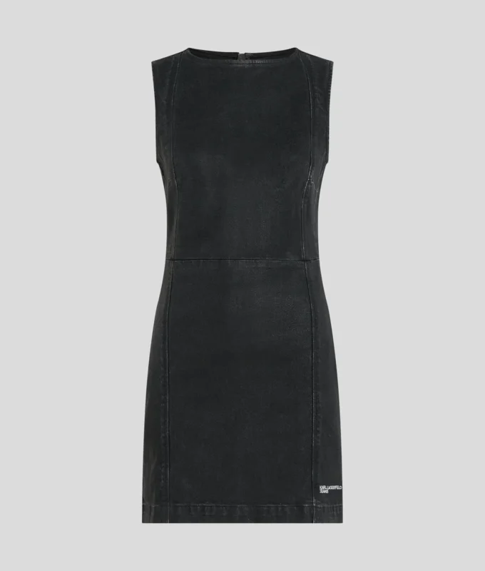 BELÄGGNAD DENIMKLÄNNING BELÄGGNAD DENIMKLÄNNING