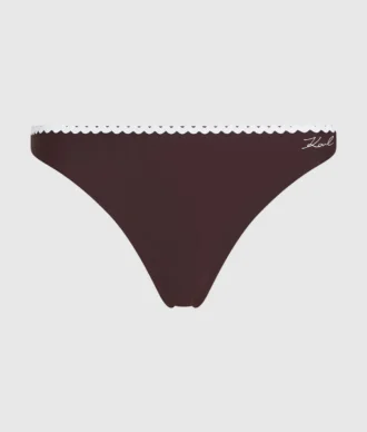Bikinitrosor med skulpterad kant