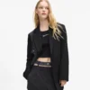 Blazer med denimpanel Blazer med denimpanel