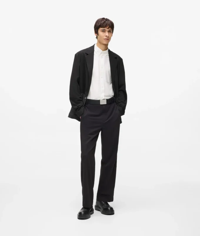 Blazer med denimpanel Blazer med denimpanel