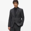 Blazer med satinkrage Blazer med satinkrage