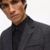 Blazer med satinkrage Blazer med satinkrage