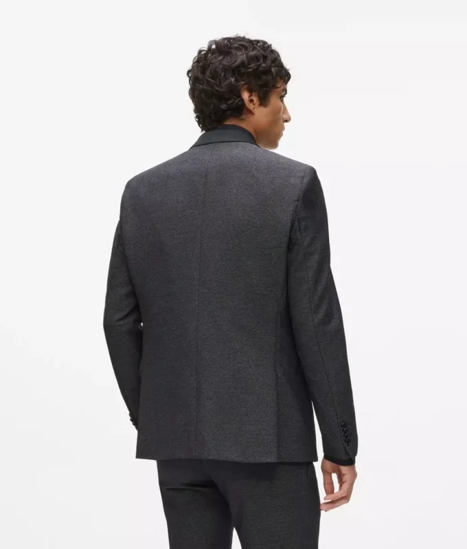 Blazer med satinkrage Blazer med satinkrage