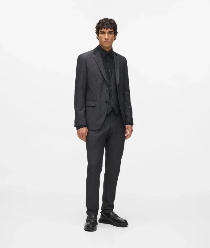 Blazer med satinkrage Blazer med satinkrage