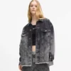 Blekt denimjacka