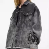 Blekt denimjacka