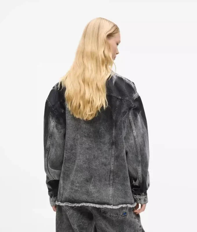 Blekt denimjacka