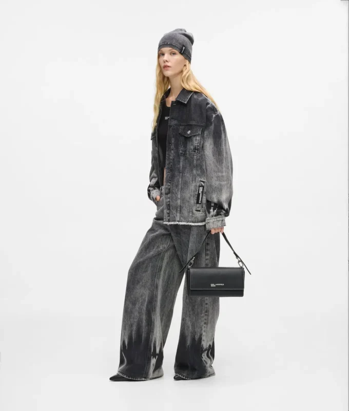 Blekt denimjacka