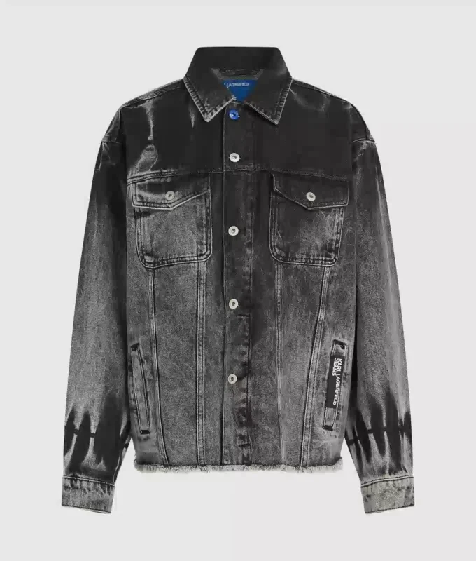 Blekt denimjacka