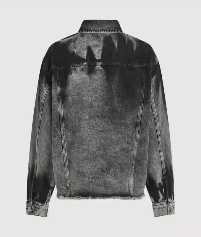 Blekt denimjacka