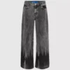 Blekt lågmidjade jeans med vida ben Blekt lågmidjade jeans med vida ben