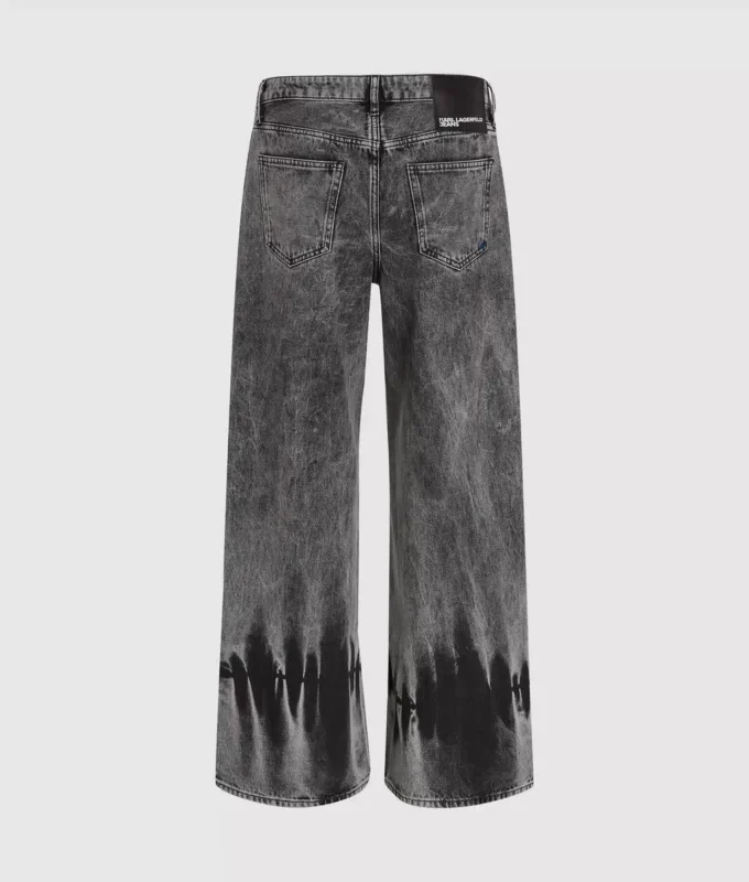 Blekt lågmidjade jeans med vida ben Blekt lågmidjade jeans med vida ben