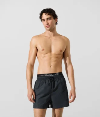 Boardshorts med dubbel midjeresår