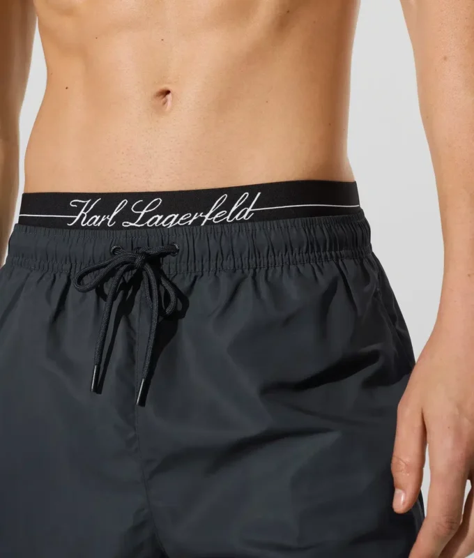 Boardshorts med dubbel midjeresår Boardshorts med dubbel midjeresår