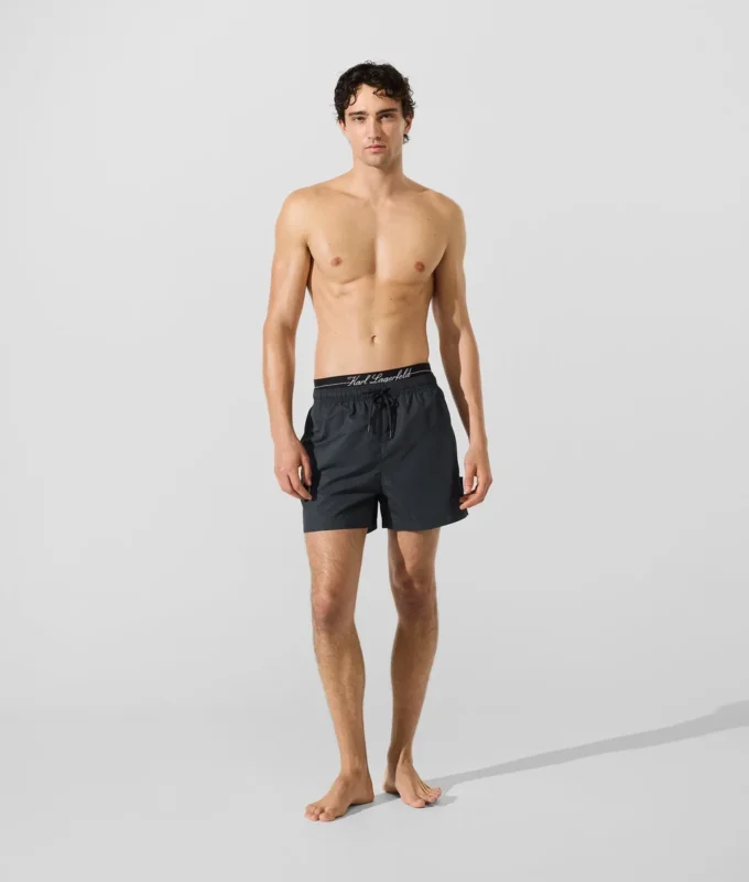 Boardshorts med dubbel midjeresår Boardshorts med dubbel midjeresår