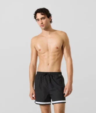 Boardshorts med kontrastkant