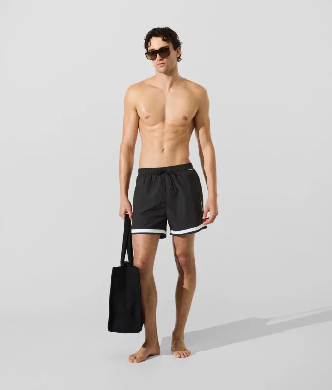 Boardshorts med kontrastkant Boardshorts med kontrastkant
