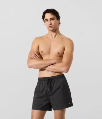 Boardshorts med Monogram-pin