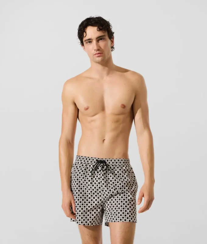 Boardshorts med rutmönster Boardshorts med rutmönster