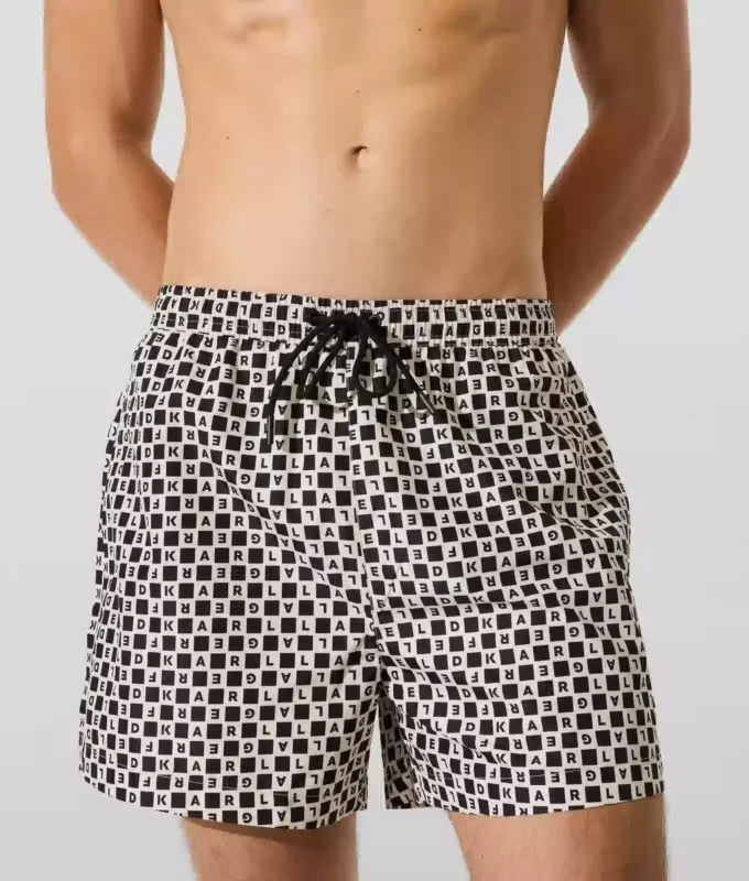 Boardshorts med rutmönster Boardshorts med rutmönster