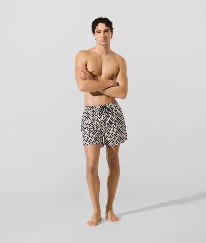 Boardshorts med rutmönster Boardshorts med rutmönster