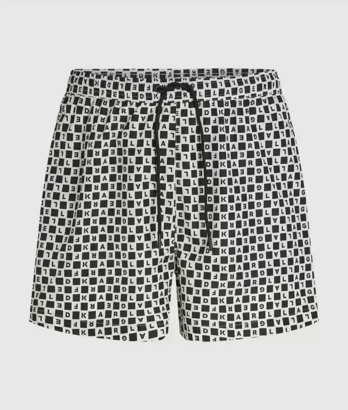 Boardshorts med rutmönster Boardshorts med rutmönster