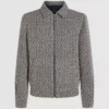 Bouclé-tweedjacka med dragkedja Bouclé-tweedjacka med dragkedja