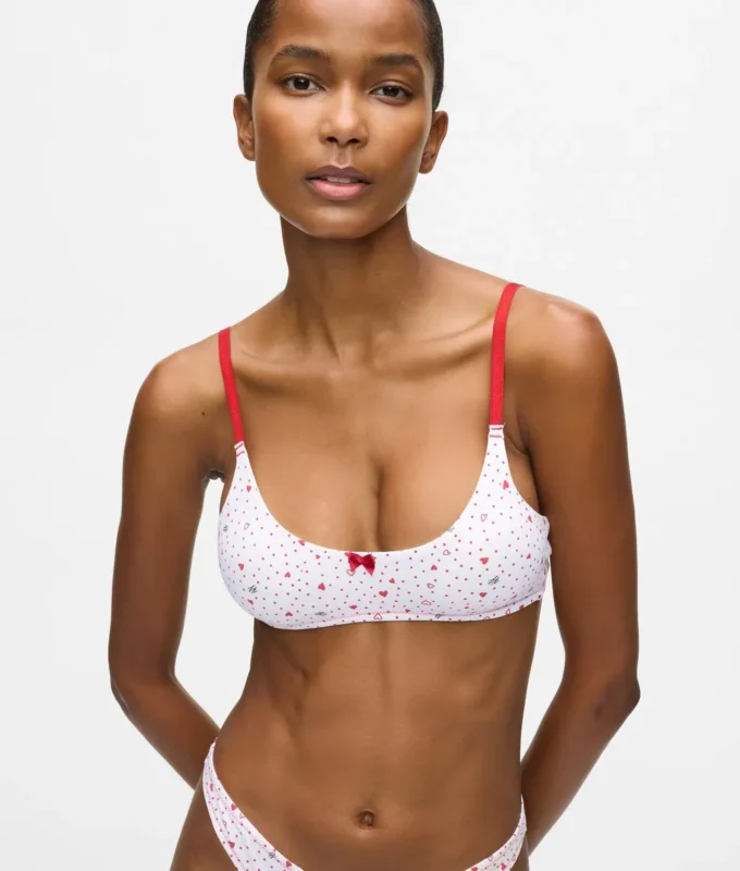 Bralette med hjärtmönster Bralette med hjärtmönster