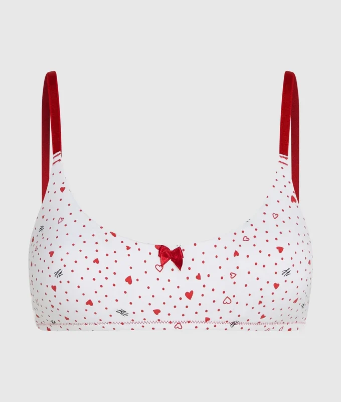 Bralette med hjärtmönster Bralette med hjärtmönster
