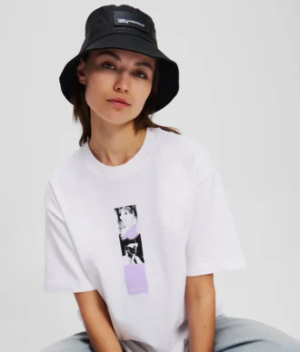 BUCKETHATT I BELÄGGAD DENIM