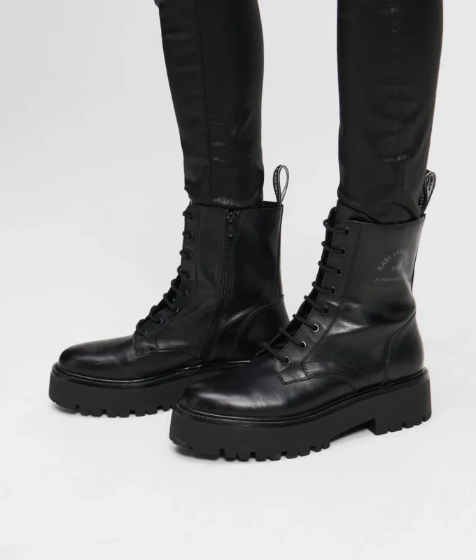 BURLY BIKER LACE-UP BOOTS BURLY BIKER LACE-UP BOOTS